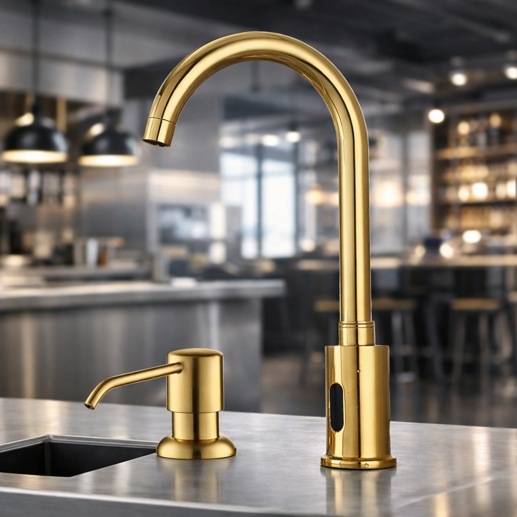 Fontana commercial faucet and soap dispenser set model FS1096MG